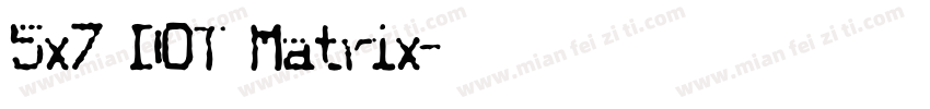 5x7 DOT Matrix字体转换